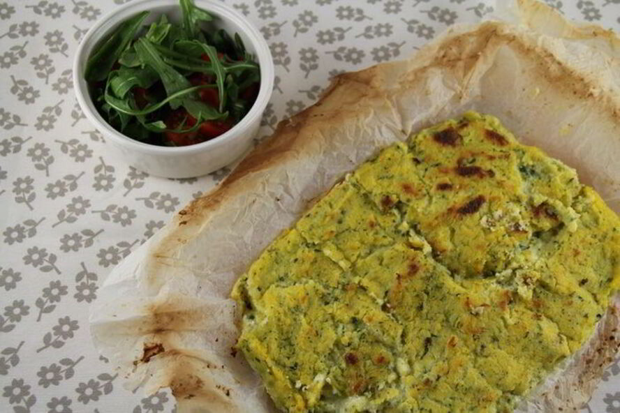 Рецепт запеченной зеленой поленты