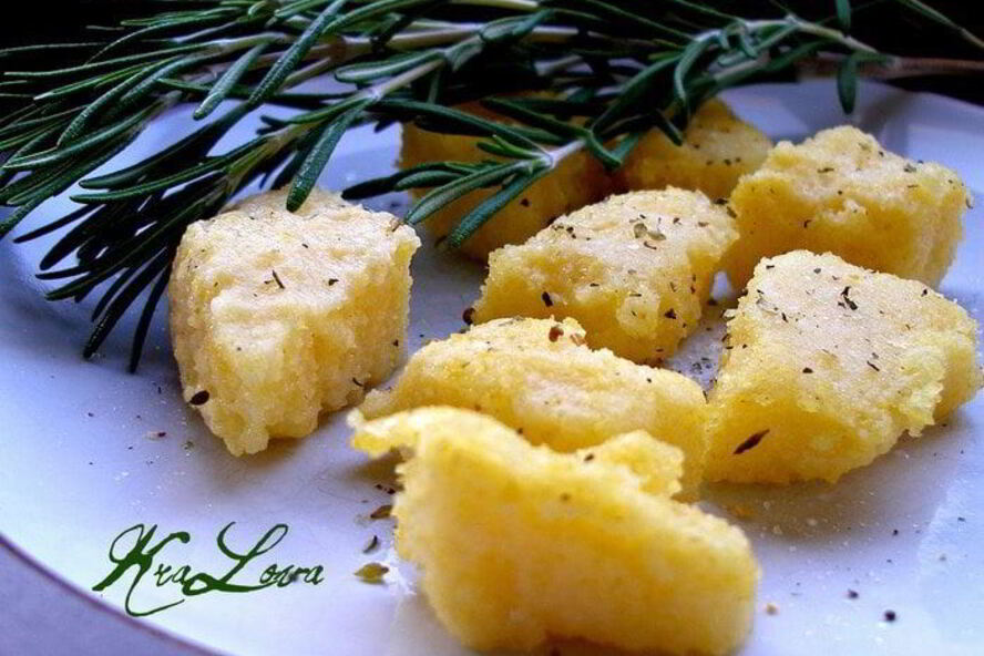 Рецепт жареной поленты polenta fritta