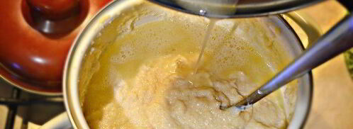 гурьевская каша на топленом молоке. Шаг 4