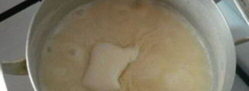 густая манная каша. Шаг 4