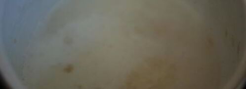 манная каша на молоке с желтком. Шаг 4