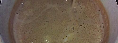 манная каша на ряженом молоке с малиной. Шаг 5