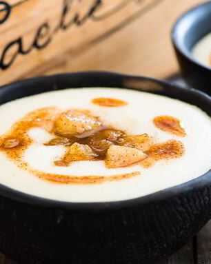 Манная каша с грушей