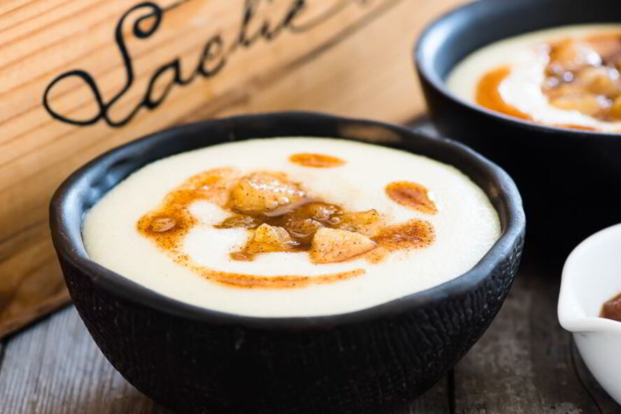 Рецепт манной каши с грушей