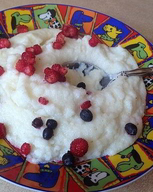 Манная каша с комочками