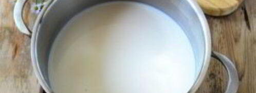 манная каша с персиками. Шаг 3