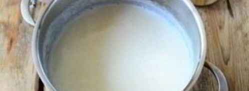 манная каша с персиками. Шаг 4