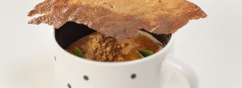 манная каша с соленой карамелью. Шаг 6