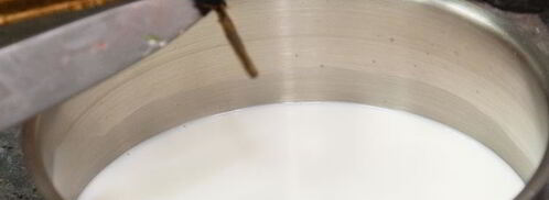 манная каша со свежей клубникой. Шаг 4