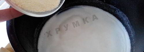 манная каша в мультиварке на молоке и воде. Шаг 5