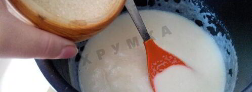 манная каша в мультиварке на молоке и воде. Шаг 7