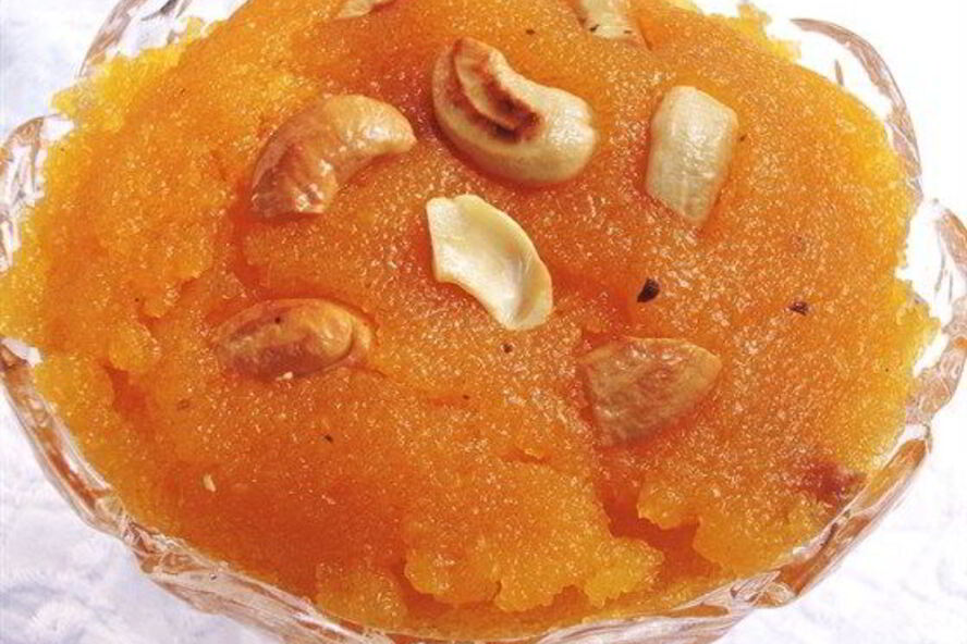 Рецепт пряной манной каши с шафраном и кешью