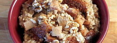 ночная овсяная каша с яблоками и орехами в мультиварке. Шаг 7