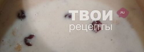 овсяная каша на молоке с вишней. Шаг 3