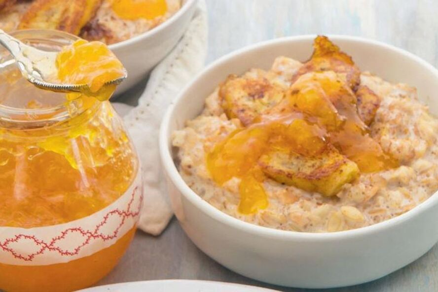 Рецепт овсяной каши с бананами