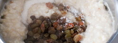 овсяная каша с изюмом. Шаг 3