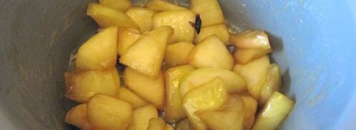 овсяная каша с карамельными яблоками. Шаг 3