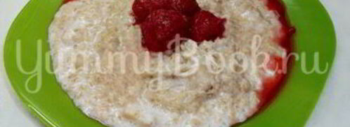 овсяная каша с яблоками, грецкими орехами и клубникой. Шаг 6