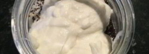 овсянка в банке с отрубями и фруктами. Шаг 5