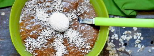 веганская овсянка с кэробом. Шаг 8