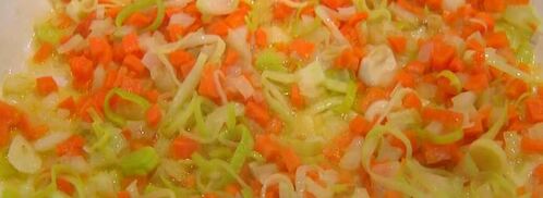 перловая каша с фасолью, тыквой и беконом. Шаг 8