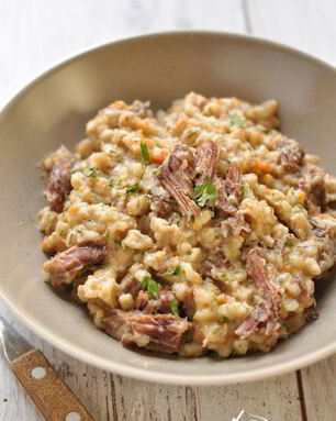 Перловая каша с говядиной