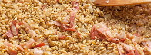 перловая каша с грибами и беконом. Шаг 4