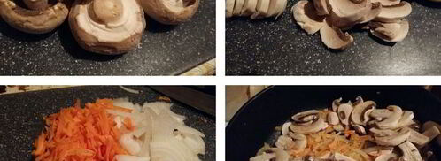 перловая каша с грибами в духовке. Шаг 4