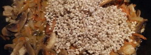 перловая каша с грибами в духовке. Шаг 5