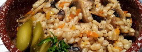 перловая каша с грибами в духовке. Шаг 9