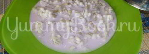 перловая каша с семечками и йогуртом. Шаг 10