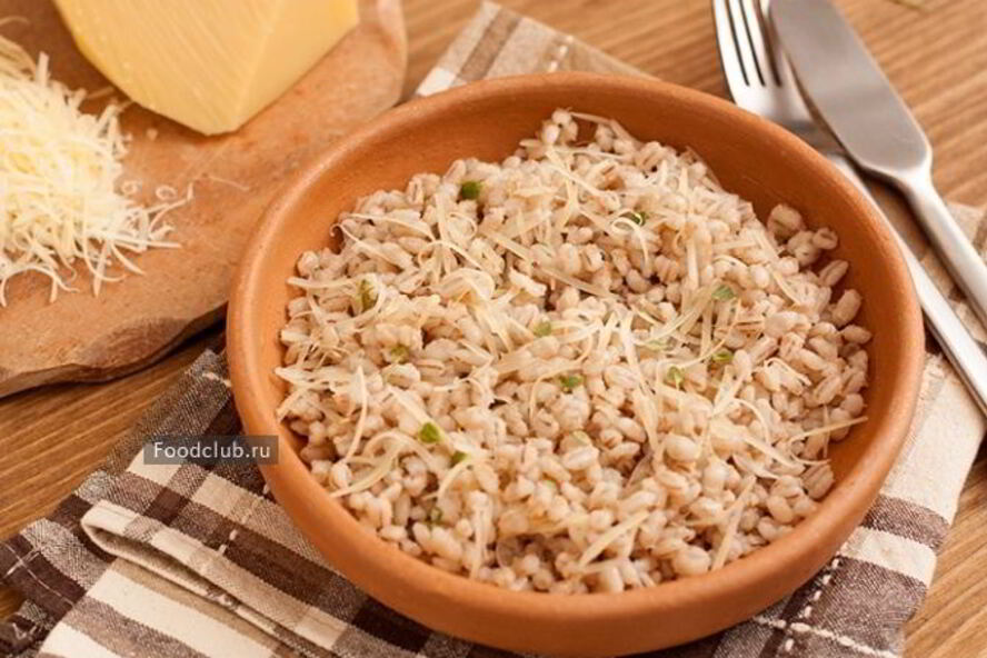 Рецепт перловой каши с сыром