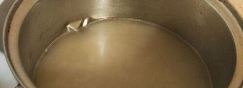 перловая каша с тушеной говядиной и конкассе из томатов. Шаг 4