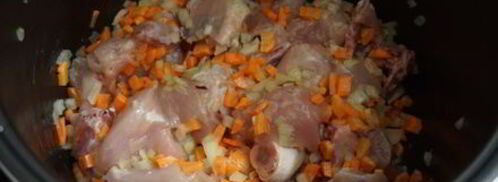 перловка с курицей в мультиварке. Шаг 5