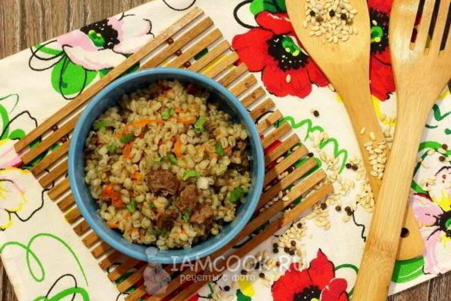 Рецепт перловки с тушенкой в мультиварке