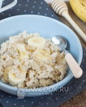 Пшеничная каша с бананом