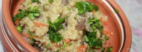 пшеничная каша с мясом в мультиварке. Шаг 7