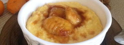 апельсиновая пшенная каша с карамельным бананом. Шаг 7