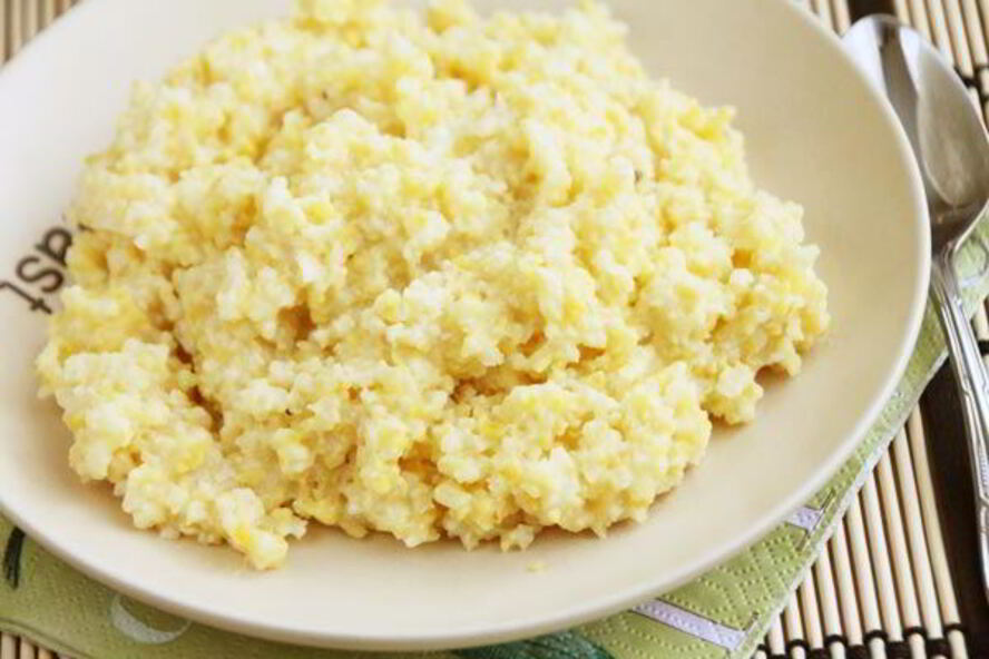 Рецепт кукурузна-пшенной каша с кунжутом