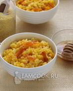 Постная пшенная каша с тыквой