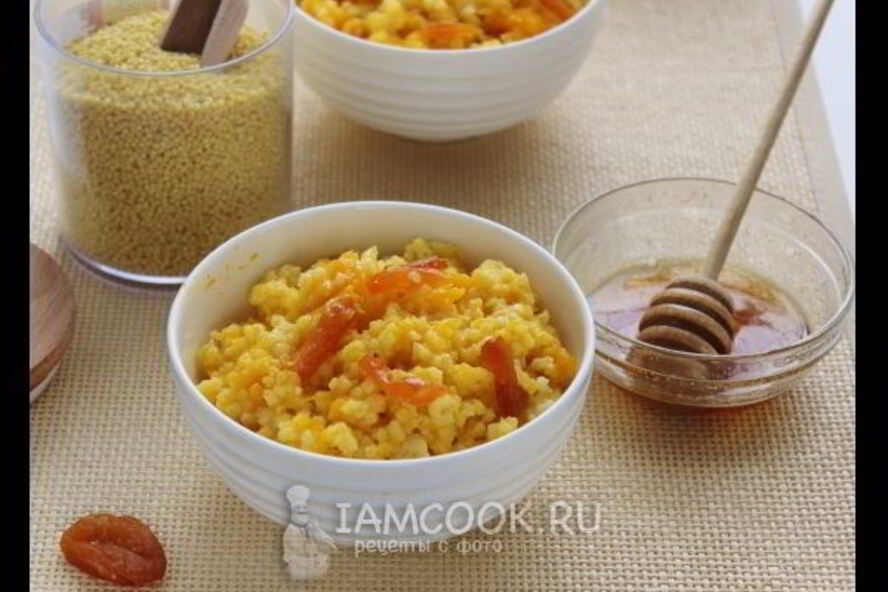 Рецепт постной пшенной каши с тыквой