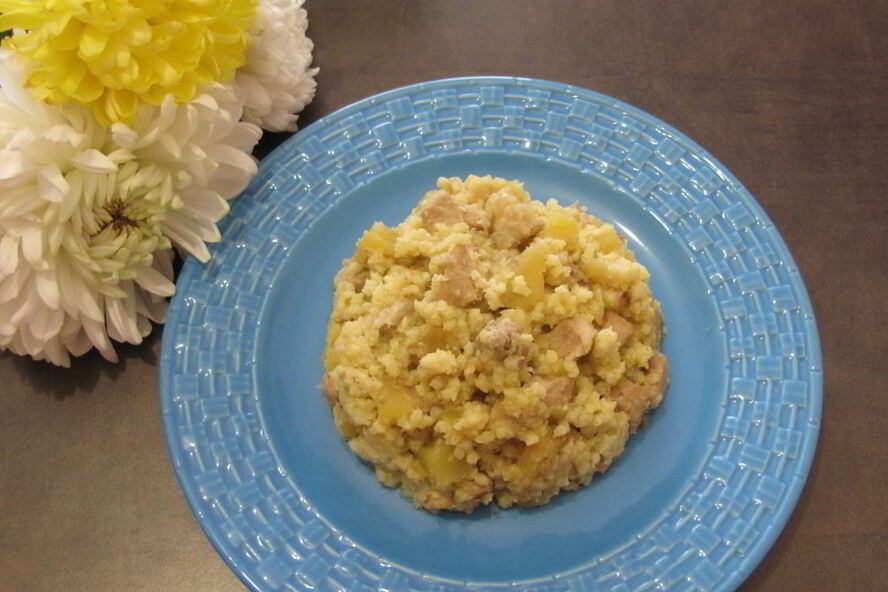 Рецепт пшенной каши с картофелем и свининой