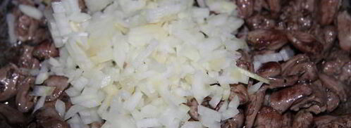 пшенная каша с куриными сердечками. Шаг 6