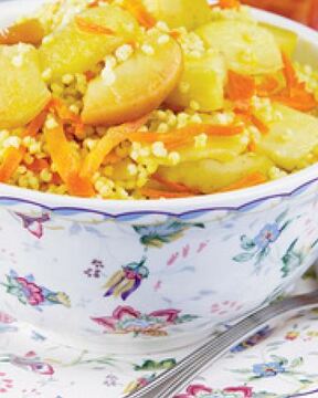 Пшенная каша с морковью и яблоками