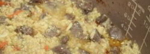 пшенная каша с тушенкой в мультиварке. Шаг 4