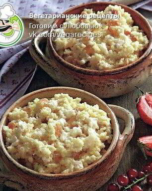 Пшенная каша с творогом