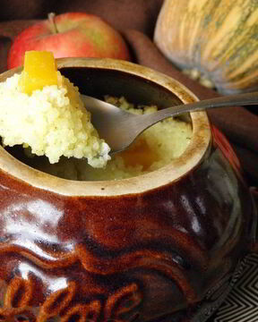 Пшенная каша с тыквой в духовке