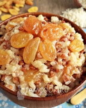 Гречнево-рисовая каша на молоке