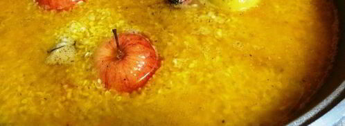 рисовая каша ароматная с мясом и яблоками. Шаг 4