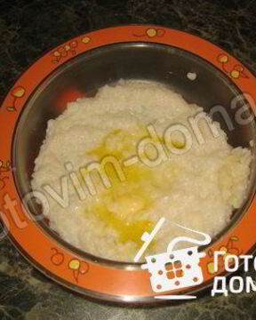 Рисовая каша с грушей